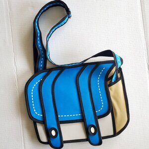 2D Cartoon Messenger Crossbody Shoulder Bag